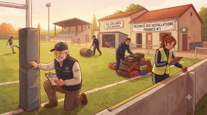 La sécurité des installations sportives pour un club de rugby amateur