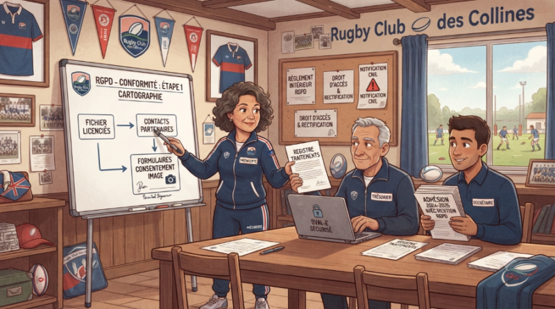 Le Règlement Général sur la Protection des Données appliqué à un club de rugby amateur