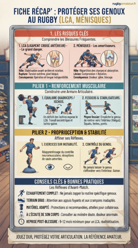 Traumatismes du genou au rugby : comment protéger ses ligaments et ses ménisques ?