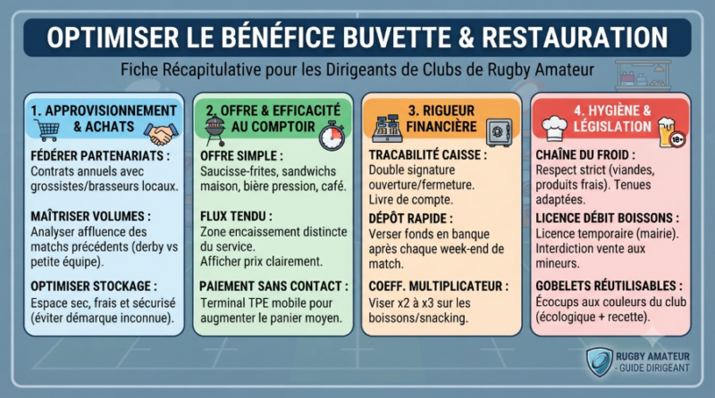 Club de rugby amateur : optimiser le bénéfice buvette et restauration