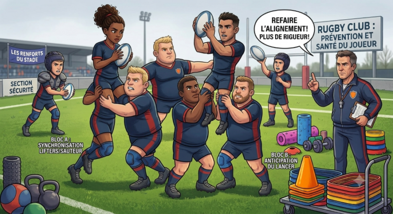 Le travail de touche en rugby amateur : maîtriser le triptyque lanceur, sauteur et soutiens
