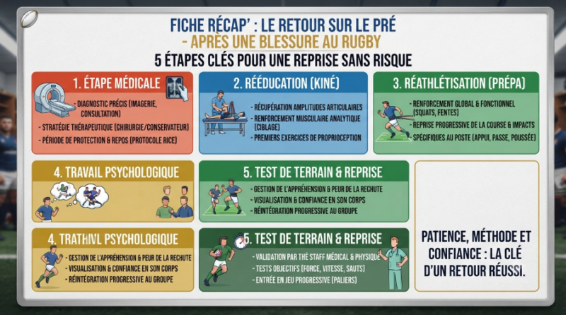 Réussir son retour sur le terrain : les étapes clés après une blessure
