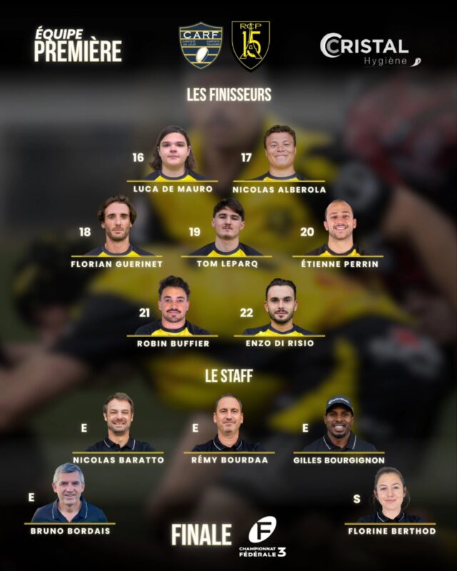 Fédérale 3 : Saint-Raphaël Fréjus s'adjuge le bouclier de champion de France face à Paris 15