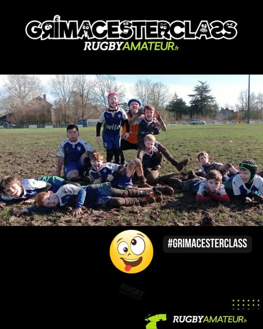 les U10 de lAthletic Club Aubigny Rugby 1 - grimaces, grimacesterclass