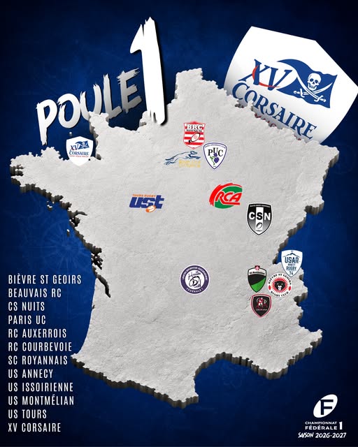 Fédérale 1 : le top 10 des derbys et des déplacements les plus longs de la saison 2026-2027