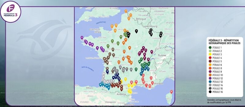 Fédérale 3 : le Top 20 des derbys et des déplacements les plus longs de l'édition 2026-2027