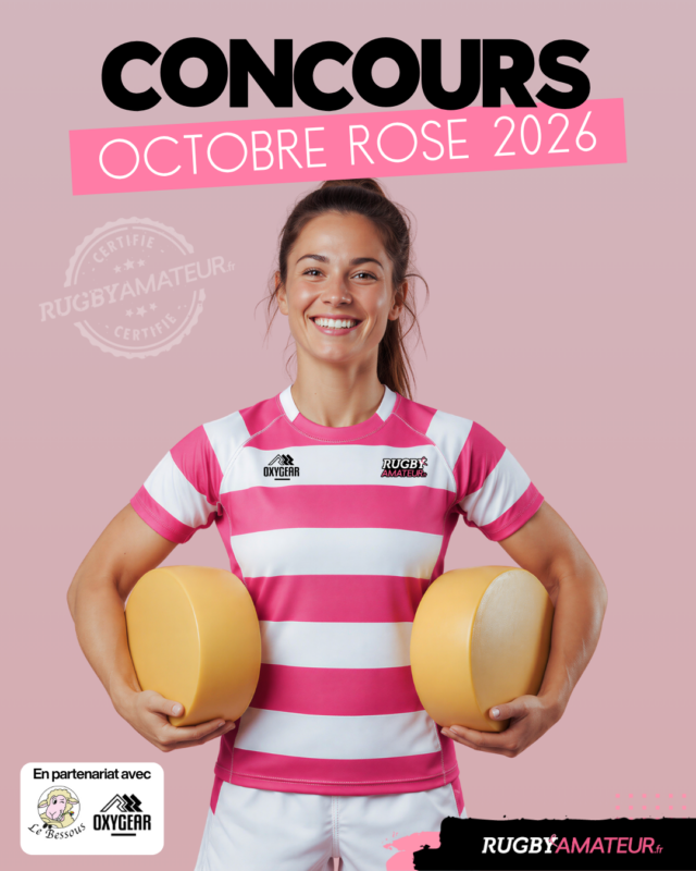 Concours Octobre Rose 2026 : avec RugbyAmateur, montrez votre soutien !
