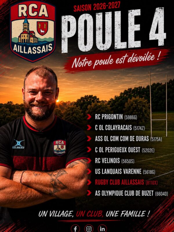 Promotion Régionale 3 : naissance du RC Aillassais, porté par l'ADN de « rugby de clocher »