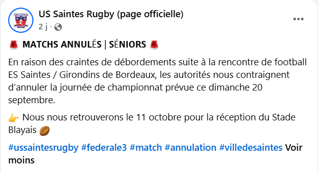 Capture decran 2026 09 21 141934 - Saintes,Chinon,Girondins de Bordeaux