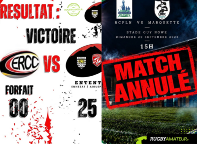 Régionale 3 : une reprise marquée par 7 forfaits, le cri d&rsquo;alerte du rugby d&rsquo;en bas
