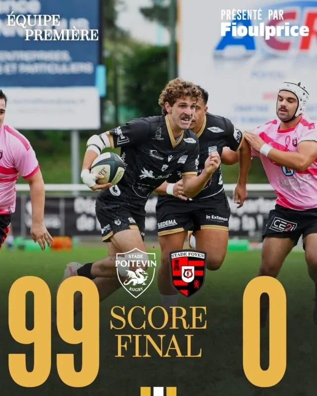 Fédérale 3 : 99-0 et 15 essais à rien… Derrière un score d’une rare ampleur, le grand écart entre deux clubs