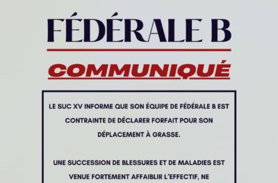 Fédérale 2 : deux clubs pénalisés de deux points suite au forfait de leur équipe B