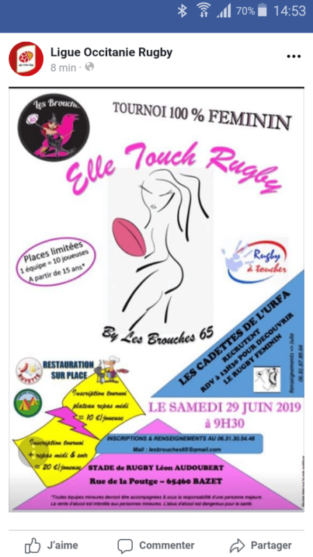 Tournoi Touch Rugby Feminin