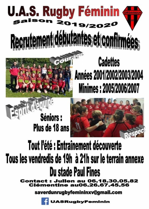 UAS Rugby Féminin recrute