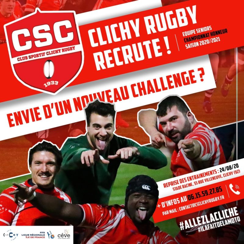 CS CLICHY – Honneur – Recrutement