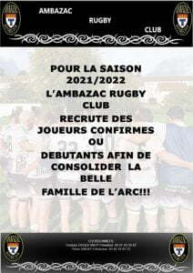 L’Ambazac RC (Haute Vienne) recrute !