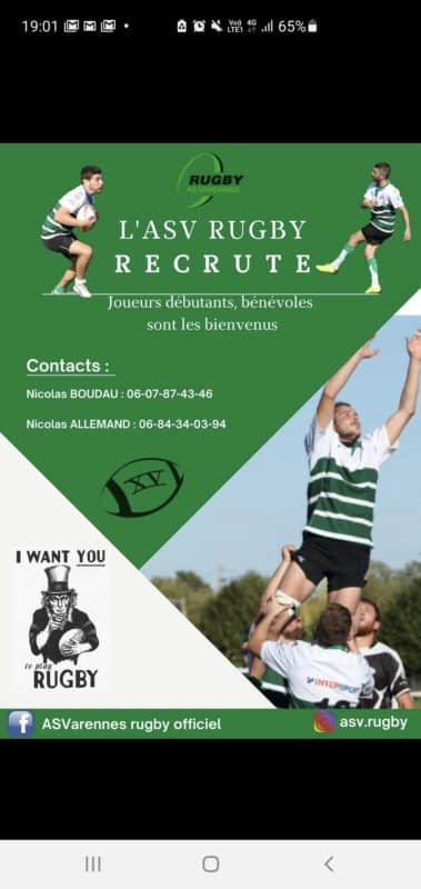 Le club de Varennes recrute !!