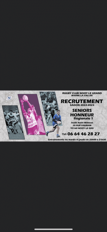 Noisy le grand (IDF) : haut de tableau honneur